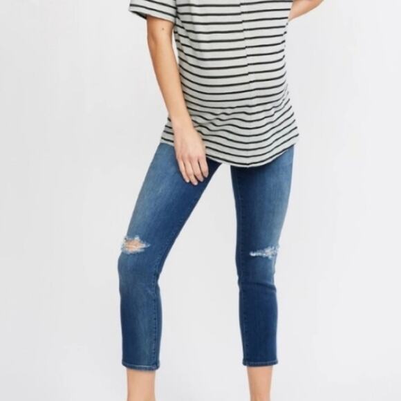 J Brand Mama J side panel destroyed jeans - Picture 1 of 11